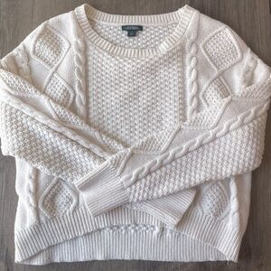 Cream Cable Knit Sweater